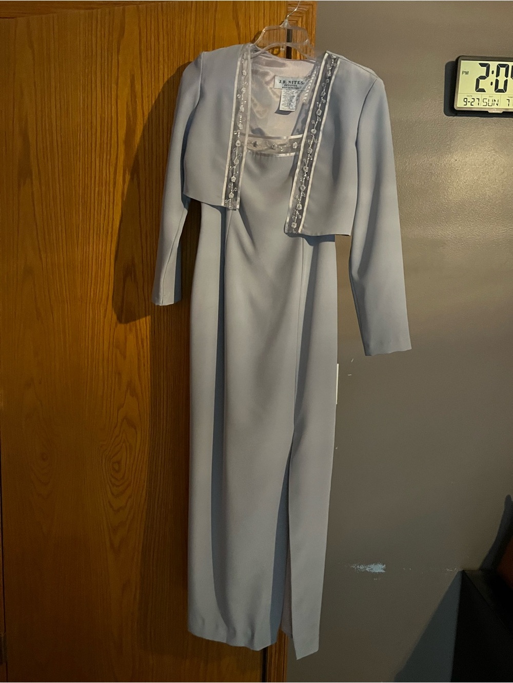 Light Blue Mother of the Bride Dress with Jacket